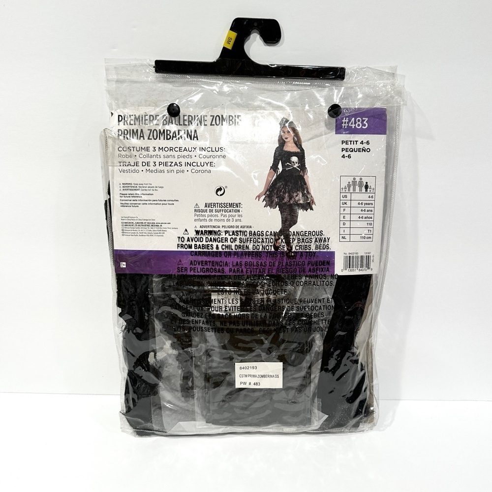 NIP Suit Yourself Costume Co Prima Zomberina 3pc Halloween Cosplay Costume - Picture 2 of 10